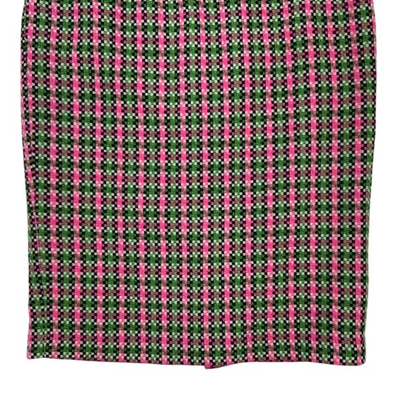 Boden Notre Dame Skirt 10L Pink Green Tweed Wool Blend Pencil Knee Length Career - Picture 9 of 12